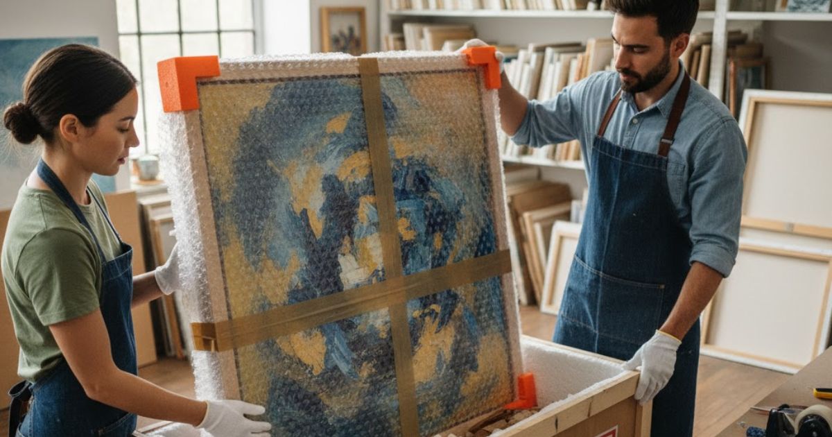 Bí quyết đóng gói vận chuyển tranh nghệ thuật - ảnh 2